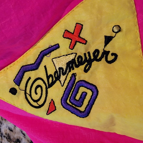 Vintage Retro Neon Obermeyer Ski Shell Jacket - Picture 7 of 10